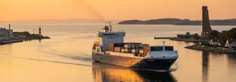 Route de ferry de Kiel à Göteborg